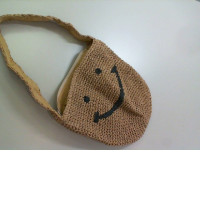 Bag smile brown color