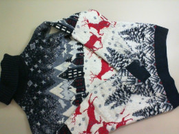 Warm turtleneck sweater, Christmas pattern