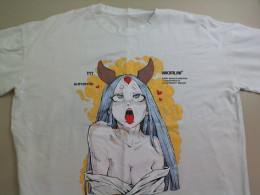 White T-shirt with anime pattern, Japan