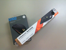 Set for computer, mouse pad + wired mouse