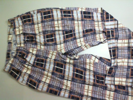 Cotton pants, checkered