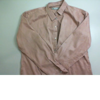 Men's vilvet shirt, long sleeve, brown