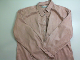 Men's vilvet shirt, long sleeve, brown