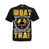 shirt black&glod muay thai shirt black&glod muay thai