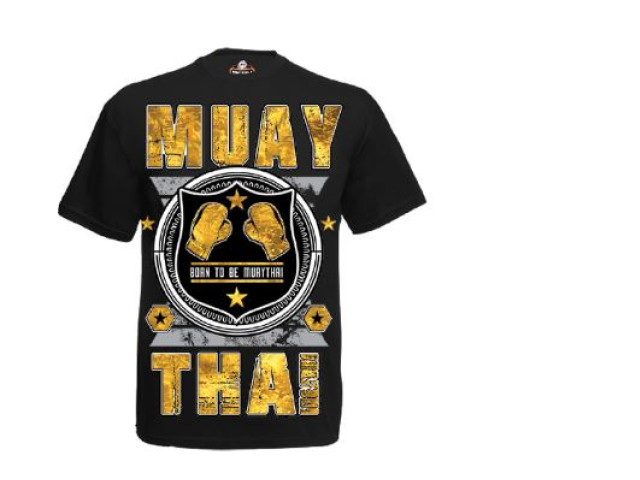 shirt black&glod muay thai shirt black&glod muay thai
