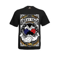 shirt black&white muay thai shirt black&white muay thai