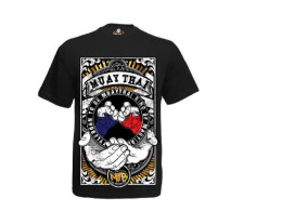 shirt  black&white muay thai