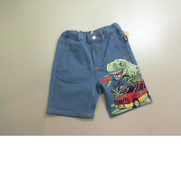 Denim shorts for boys, with dragon sticker Denim shorts for boys, with dragon sticker