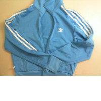Sports jacket with zip, blue ADIDAS
