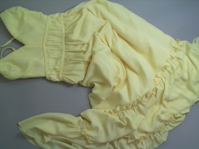 Long yellow dress with straps Long yellow dress with straps