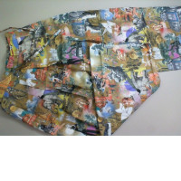 Trousers, brightly painted