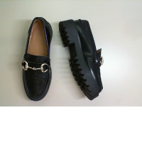 Women's closed shoes with high soles, size 37, black Women's closed shoes with high soles, size 37, black