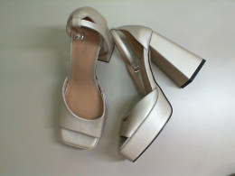 Women's high heel shoes, size 37, beige