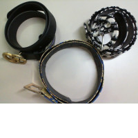 Set of 3 fabric belts