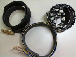 Set of 3 fabric belts Set of 3 fabric belts