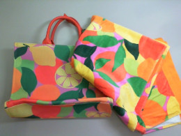 Beach bag+towel set, bright color Beach bag+towel set, bright color