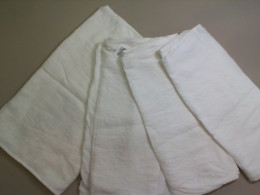 Set of 4 pillowcases, white cotton