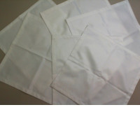 Set of 6 satin napkins for table settings