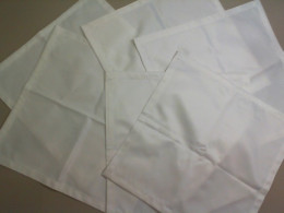 Set of 6 satin napkins for table settings