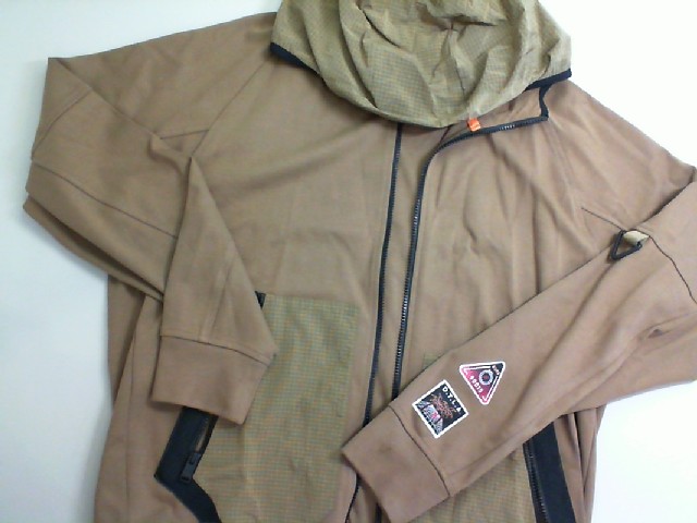 Sports jacket with a hood, with a zipper, brown Sports jacket with a hood, with a zipper, brown