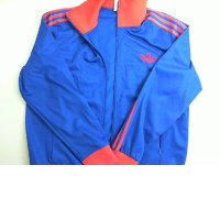 Sports jacket, blue, with zipper ADIDAS Sports jacket, blue, with zipper ADIDAS