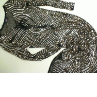 Evening dress, long, decorated with sequins Evening dress, long, decorated with sequins