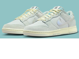 NIKE shoes Dunk Low Light Silver and Ocean Bliss