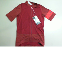 Sports jacket for women, with a zipper, red Rapha