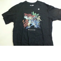 T-shirt black anime heroes, size L T-shirt black anime heroes, size L
