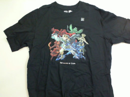 T-shirt black anime heroes, size L T-shirt black anime heroes, size L
