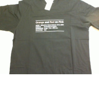 T-shirt black with the inscription size Xl