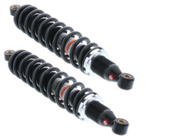 Spring-hydraulic rear shock absorber