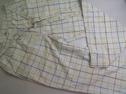 Men's lightweight cotton trousers, checkered