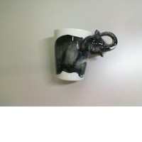 Elephant shaped mug, Thailand