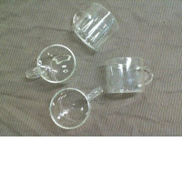Set of 4 glass tea mugs Set of 4 glass tea mugs