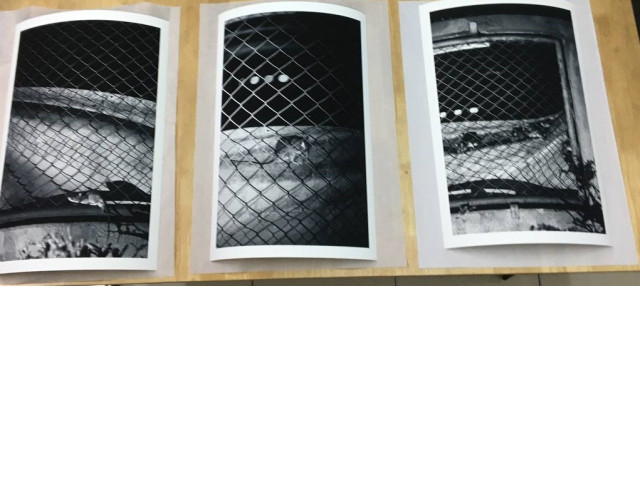 Set of 3 gray street posters Set of 3 gray street posters