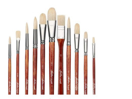 Golden Maple 11pcs Professional Bristle Oil Paint Brush Set