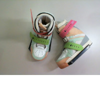 Wakeboarding shoes, beige with blue soles, not new