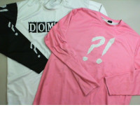 Set of 2 men's sweatshirts with long sleeves, pink+black