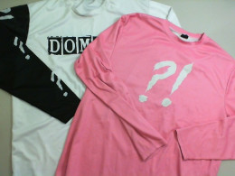 Set of 2 men's sweatshirts with long sleeves, pink+black