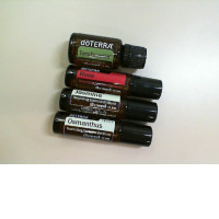 Set of 4 scents DoTerra rose, jasmine, osmanthus, terraEssential oil blend