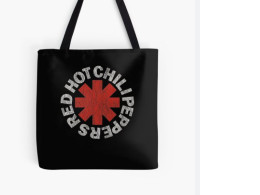 red hot chili peppers paper bag
