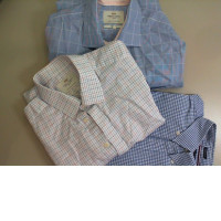 Set of 3 men's shirts, checkered