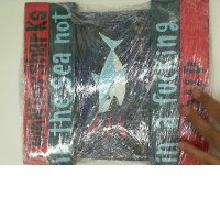 Gift set diary with the image of a shark (material cardboard)