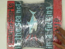 Gift set diary with the image of a shark (material cardboard)