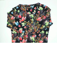 black butterfly pattern shirt size XL