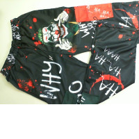 Trousers with elastic, with pockets with a Joker pattern