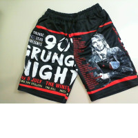 Sports shorts with boxer pattern