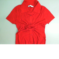 Women's red jacket with buttons