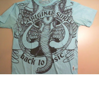 Blue T-shirt with elephant